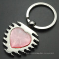 Fashion Heart Shaped Blank Metal Key Chain